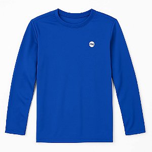 Camiseta Manga Longa Praia Maroot's - Proteção Solar - Azul Marinho