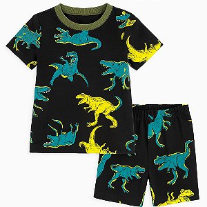 Pijama Infantil Menino Carters 2 Peças Chumbo Dinossauros