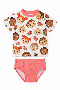 Biquini Infantil Menina Cocomelon - Praia - Proteção Solar