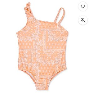 Maiô Infantil Menina Wonder Nation - Praia Laranja - Proteção Solar