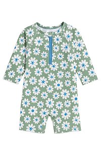 Macacão Infantil Menina Wonder Nation - Praia Verde Flores - Proteção Solar