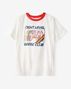 Camiseta Infantil Menino Oshkosh Off White Next Level