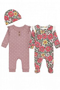 Kit 2 Macacões Jéssica Simpson Lilás e Floral