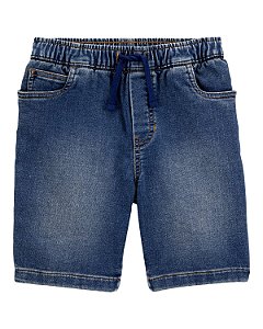 Bermuda Infantil Menino Carters Jeans Cordão Azul