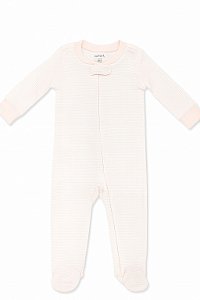 Macacão Infantil Menina Carters Algodão Rosa Listras