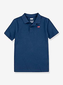Camiseta Infantil Menino Levis Gola Polo Azul Marinho