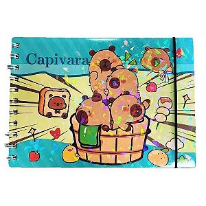 Livro para Colorir Capivara com Chaveiro