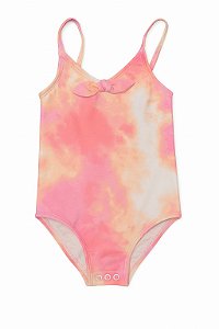 Maiô Infantil Menina Carters - Rosa Tie Dye - Proteção Solar