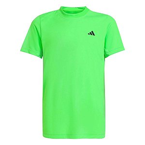 Camiseta Infantil Menino Adidas Dry Fit Verde Neon - Estilo Tenista