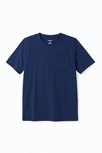 Camiseta Básica Azul Marinho Carters com Bolso