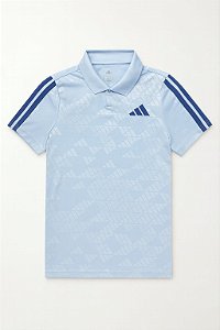 Camiseta Polo Azul Dry Fit Adidas Esporte