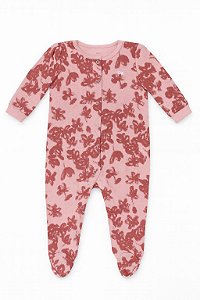 Macacão Infantil Menina Calvin Klein Bordô Floral
