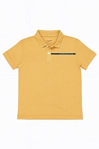 Camiseta Infantil Menino Calvin Klein Gola Polo Amarelo