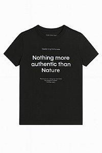 Camiseta Infantil Menino Calvin Klein Manga Curta Preta Nothing More