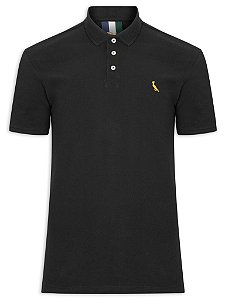 Camiseta Infantil Menino Reserva Gola Polo Preta