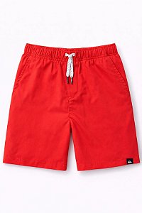 Bermuda Infantil Menino Quiksilver Vermelha Poliéster
