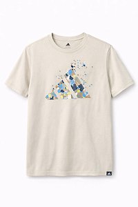 Camiseta Infantil Menino Adidas Dry Fit Bege