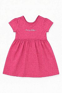 BATA INFANTIL MENINA TOMMY HILFIGER MANGA CURTA BORDÔ