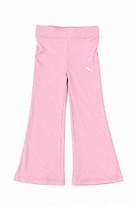 CALÇA LEGGING INFANTIL MENINA PUMA FLARE ROSA
