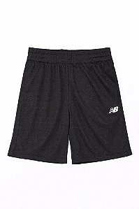 BERMUDA INFANTIL MENINO NEW BALANCE PRETA DRY FIT