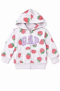 JAQUETA INFANTIL MENINA GAP LILÁS MORANGO