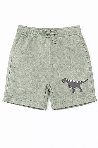 BERMUDA INFANTIL MENINO PEKKLE VERDE DINOSSAURO