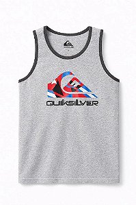 REGATA INFANTIL MENINO QUIKSILVER CINZA ALGODÃO