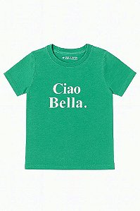 CAMISETA INFANTIL MENINO SERGIOK MANGA CURTA VERDE CIAO BELLA