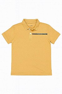 CAMISETA INFANTIL MENINO CALVIN KLEIN GOLA POLO AMARELO