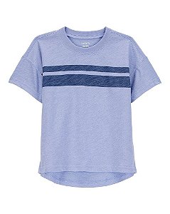 CAMISETA INFANTIL MENINO CARTERS AZUL LISTRAS