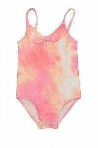 MAIÔ INFANTIL MENINA CARTERS - ROSA TIE DYE - PROTEÇÃO SOLAR