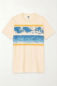 CAMISETA MANGA CURTA MENINO LEVIS ESTAMPA COQUEIRO