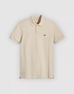 CAMISETA POLO INFANTIL MENINO LEVIS BEGE GOLA POLO