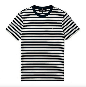CAMISETA INFANTIL MENINO TOMMY HILFIGER MANGA CURTA LISTRADA