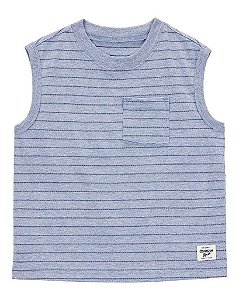 REGATA INFANTIL MENINO OSHKOSH AZUL LISTRAS