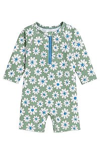 MACACÃO INFANTIL MENINA WONDER NATION - PRAIA VERDE FLORES - PROTEÇÃO SOLAR