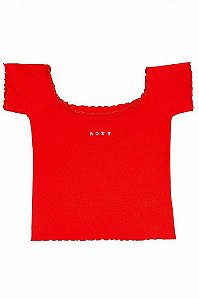 CROPPED INFANTIL MENINA ROXY VERMELHO - IMPORTADO
