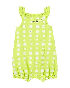 ROMPER INFANTIL MENINA CARTERS ALÇA NEON SO LOVED