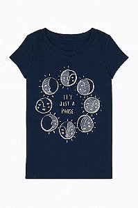CAMISETA INFANTIL MENINA OSHKOSH MANGA CURTA IT'S JUST A PHASE
