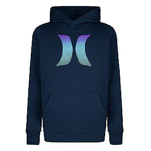 BLUSA MOLETOM MENINO HURLEY AZUL MARINHO COM GORRO