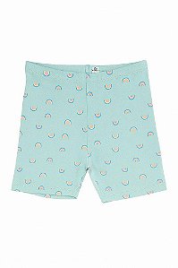 SHORTS INFANTIL MENINA WONDER NATION VERDE ARCO-ÍRIS