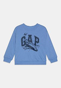 MOLETINHO MENINO GAP AZUL COM LOGO FOGUETE SUPER CONFORTÁVEL