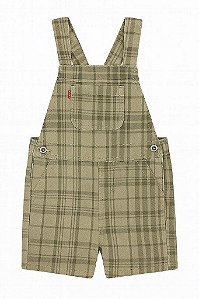 JARDINEIRA JEANS LEVI'S MENINO - VERDE XADREZ IMPORTADA