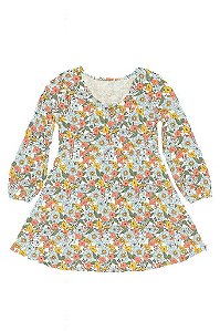 VESTIDO INFANTIL MENINA LIMITED TOO FLORAL MANGA LONGA IMPORTADO