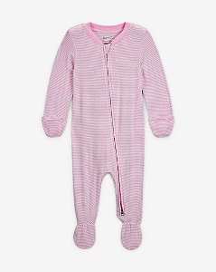 MACACÃO INFANTIL MENINA NIKE ROSA LISTRADO SUPER MACIO IMPORTADO