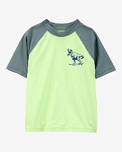 CAMISETA INFANTIL MANGA CURTA PRAIA CARTER?S VERDE DINOSSAURO