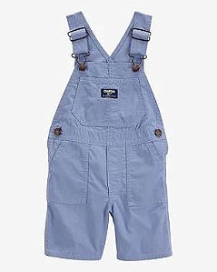 JARDINEIRA CURTA INFANTIL MENINO OSHKOSH AZUL JEANS FAKE