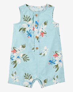 ROMPER INFANTIL MENINO CARTER?S REGATA TROPICAL COM BOTÕES