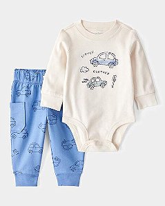 CONJUNTO 2 PEÇAS BEBÊ CARTER?S BODY + CALÇA LITTLE BROTHER
