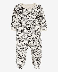 MACACÃO DE ALGODÃO CARTER?S COM ZÍPER BIDIRECIONAL E ESTAMPA FLORAL